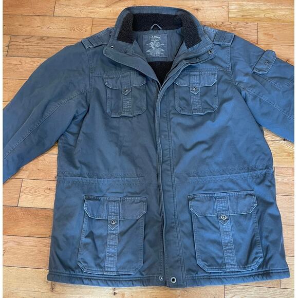 L.L. Bean‎ Mens Insulated Chore Jacket Heavy Weight Sherpa Lined Size XXL Tall - Picture 1 of 10